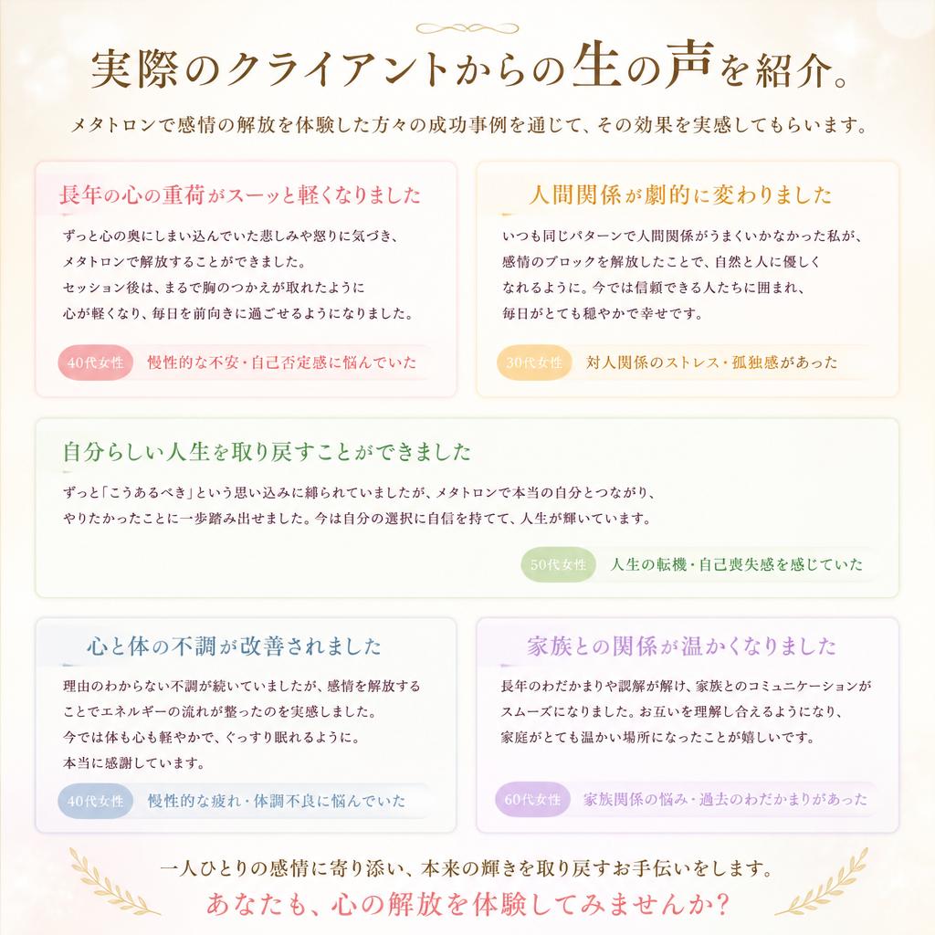 成功事例と体験談