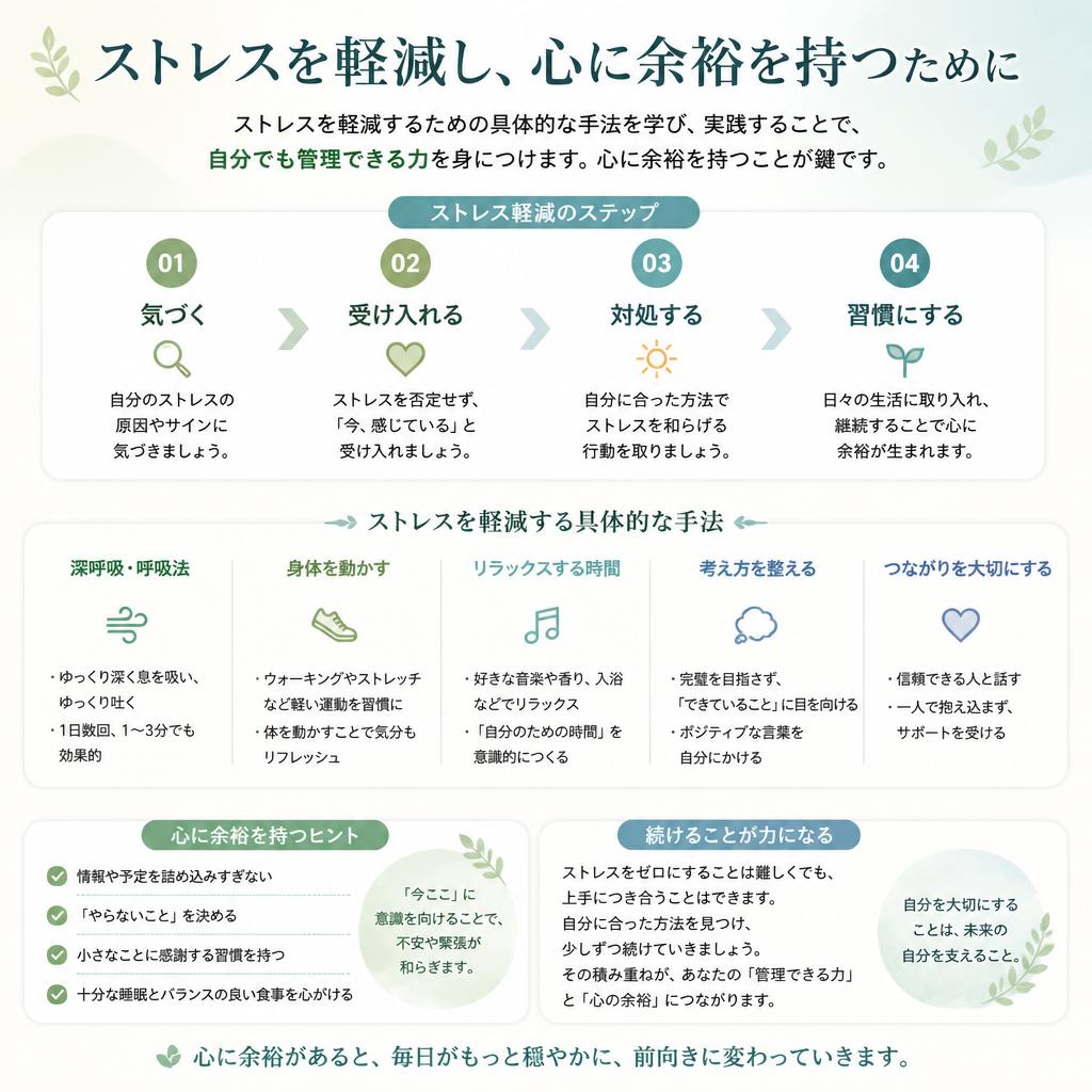効果的なストレス管理法